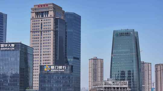 重庆江北嘴中央商务区江北城航拍