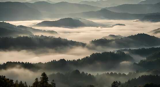 唯美风光日出日落云海风景唯美开场航拍中国