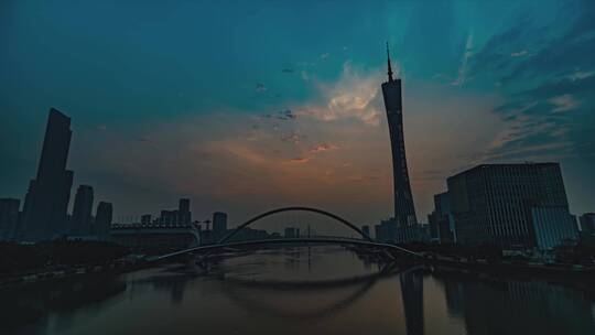 广州塔-珠江新城视频素材模板下载