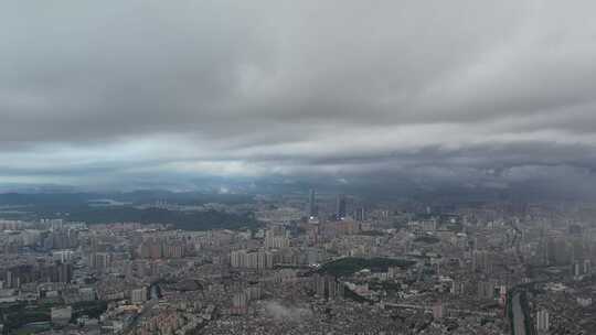 雨后的广东珠三角平原航拍