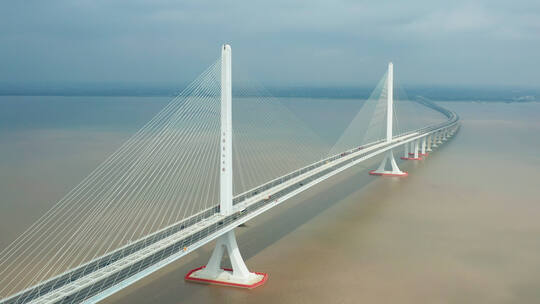 4k 上海长江大桥 多角度多段素材组合