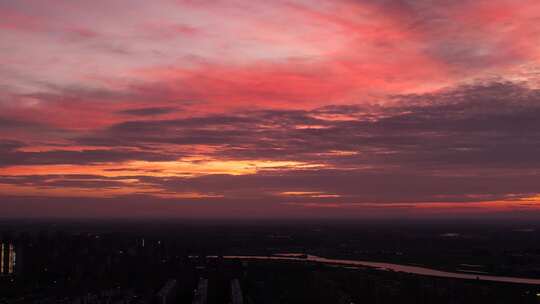 夕阳 晚霞 天空 治愈系 黄昏 唯美