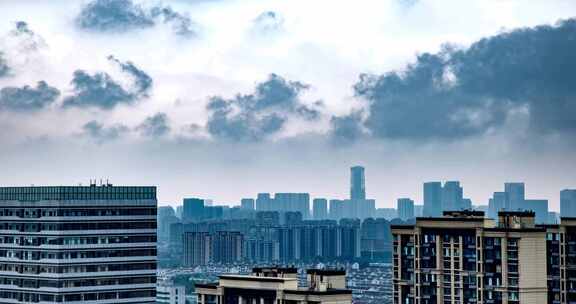 城市雨天