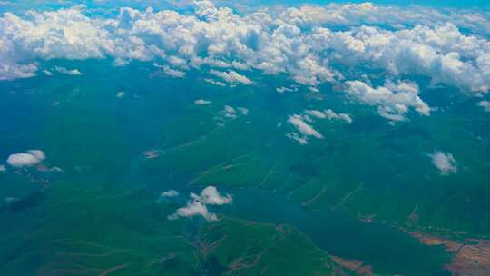 天空云海 绿水青山 山川云海 晴朗天空