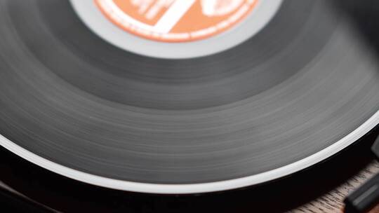 古老留声机黑胶唱片播放音乐视频素材模板下载