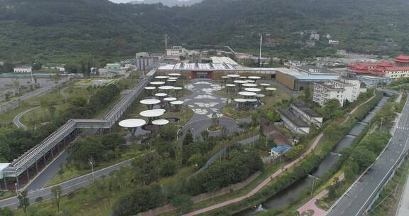 城市航拍 福建 莆田 城厢区 莆田市美术馆