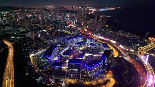 大连高新区腾飞软件园夜景