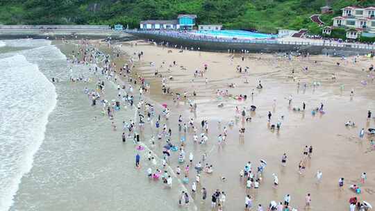 海滩 海边 海岸 海边航拍 海水 浪花