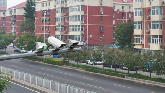 北京cbd白天城市风光拥挤道路交通