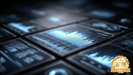 未来科技图表数据分析可视化动态元素