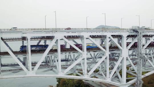 濑户大桥 全景航拍1视频素材模板下载