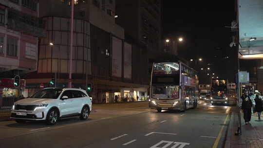 香港建筑繁华夜景