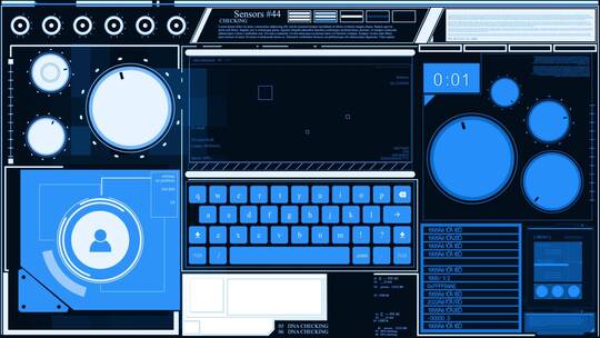 科技屏幕UI未来交互科幻智能界面 (6)视频素材模板下载