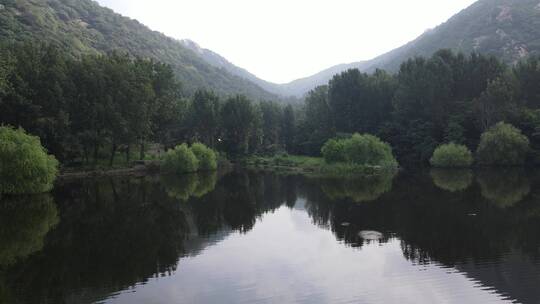 山水 池塘 环境 航拍 美景