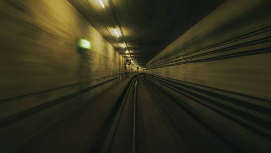 地铁隧道的镜头视频素材模板下载