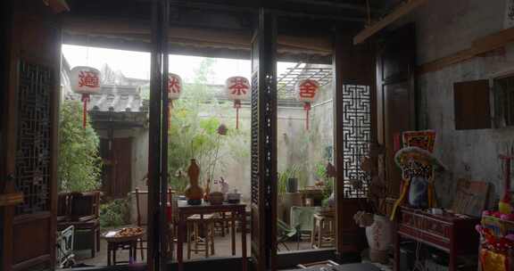 下雨天茶社 中国风传统老建筑