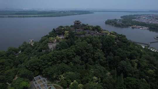 镇江北固山公园甘露寺航拍