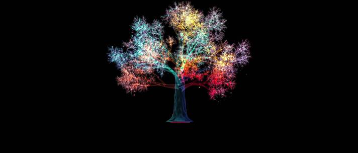 粒子生长树 发光树