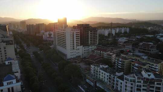 航拍福建泉州泉港商业地带永嘉天地