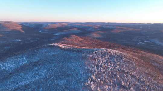 航拍大兴安岭林海雪原风光合集