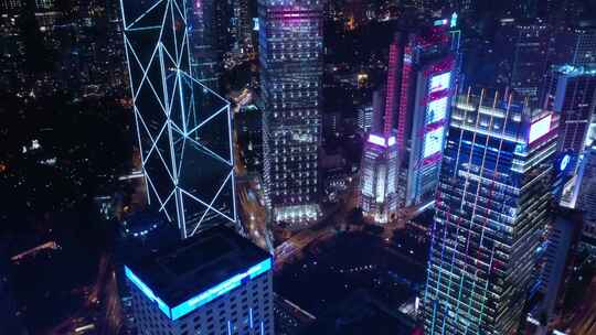 香港航拍夜景