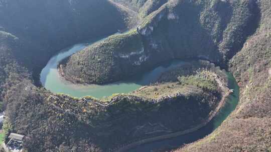 湖北襄阳南漳春秋寨古城遗址风景