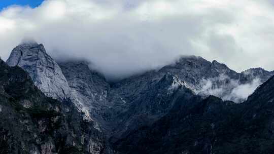 玉龙雪山云起延时