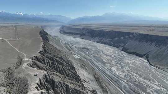 新疆伊犁独库公路独山子大峡谷航拍