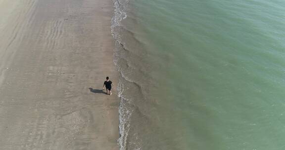 航拍海南沙滩及海洋美景