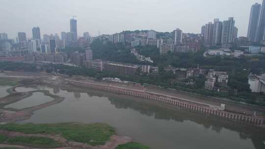 重庆渝中区城市建筑航拍