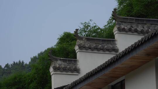 中式古建筑屋顶视频素材模板下载