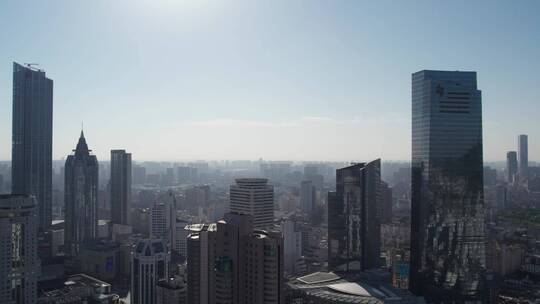 4k 航拍无锡城市建筑景观