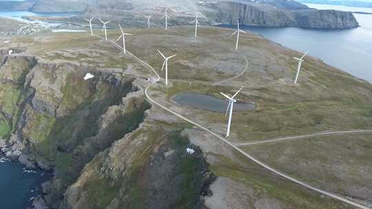 用于电力生产的风车哈沃伊加弗伦风车公园挪