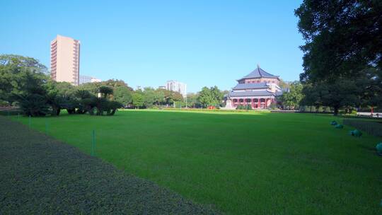 广州中山纪念堂公园园林草坪景观