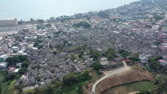 4k航拍深圳大鹏所城大景右环绕