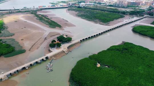 福建洛阳桥延时泉州文化古迹万安桥四大名桥