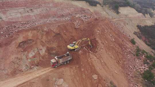 矿山采石场 开采 运输