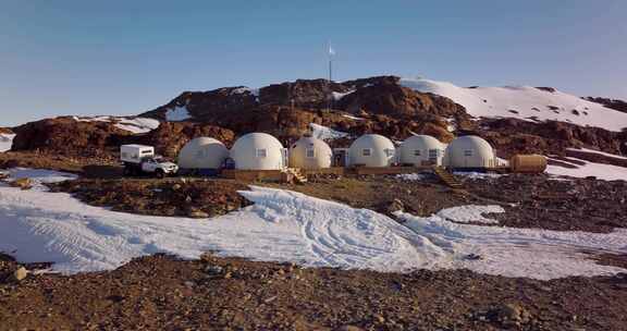 南极，营地基地，科学站，雪