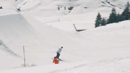 男人，雪，滑雪，摄影师