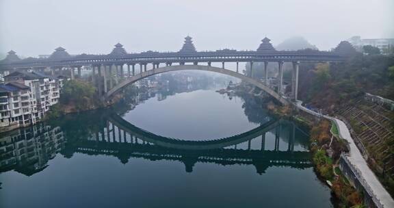 【正版素材】柳州三江风雨桥