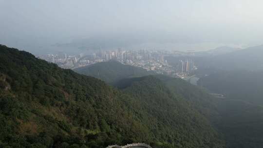 城市山景 大疆航拍4k