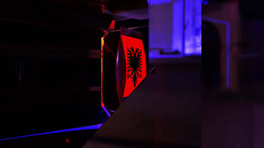 阿尔巴尼亚国旗过渡