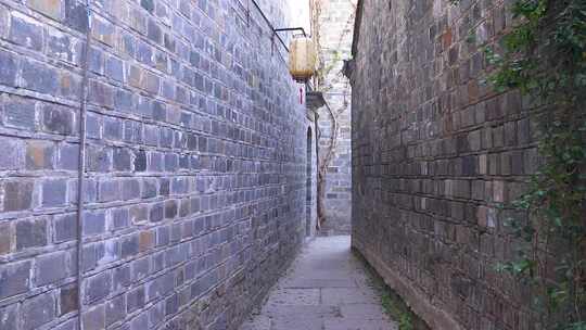 南京老门东风景区古建筑慢镜头无人空镜素材