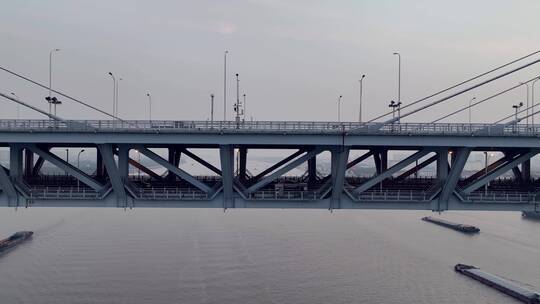 闵浦大桥航拍合集视频素材模板下载