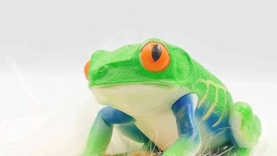 【镜头合集】树蛙青蛙模型玩具  (2)