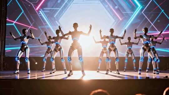 机器人跳舞 人工智能 智慧机器人