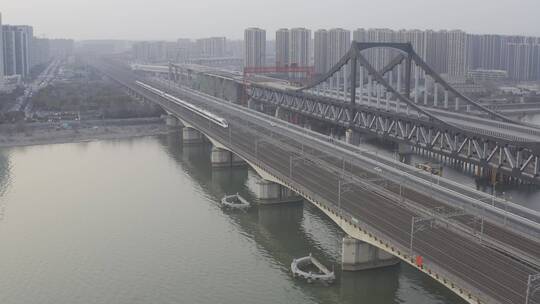 杭州彭埠大桥航拍