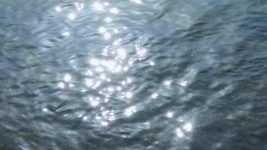 梦幻唯美的波光粼粼的水面水波湖面视频素材模板下载
