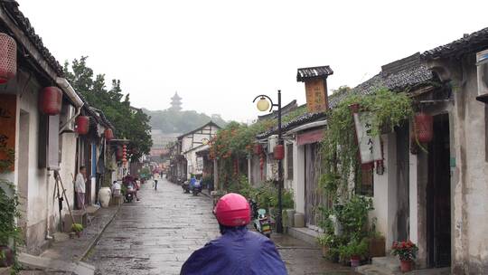 绍兴书圣故里江南水乡街景