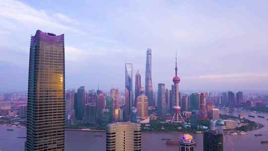 上海风景旅游航拍一线城市